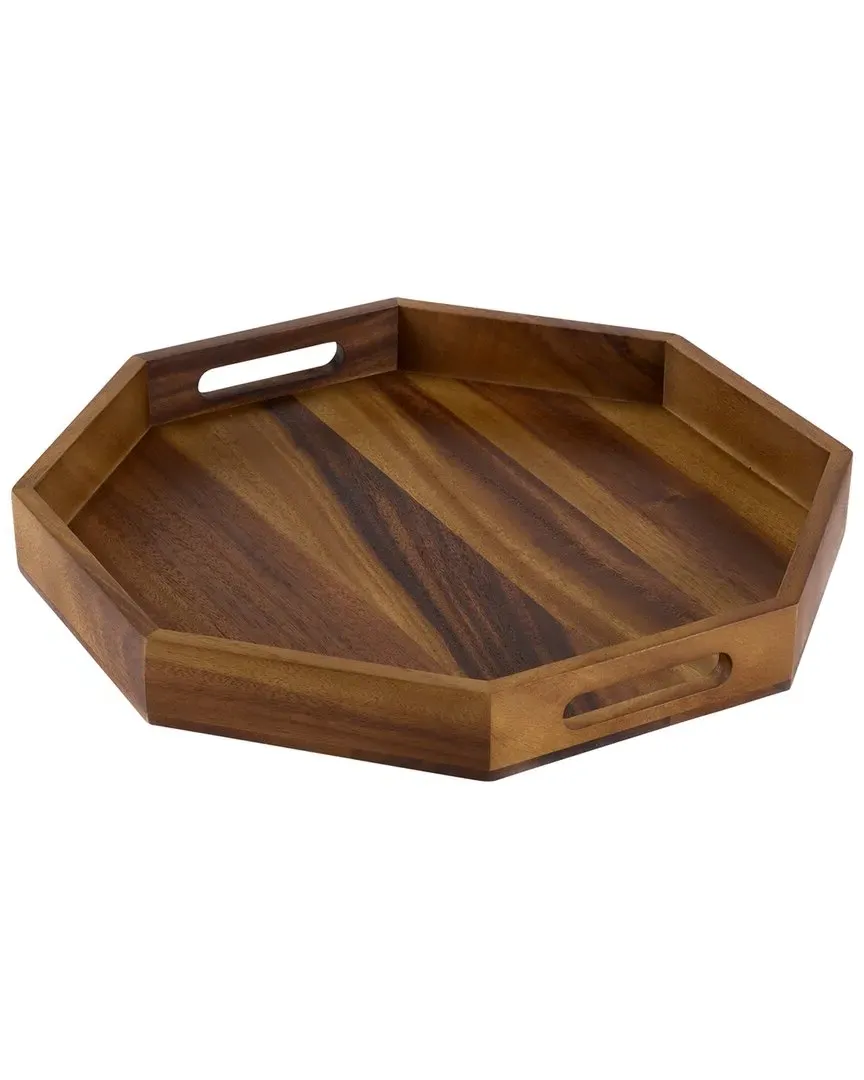 Square Serving Tray 13" - Brown, Acacia Wood image