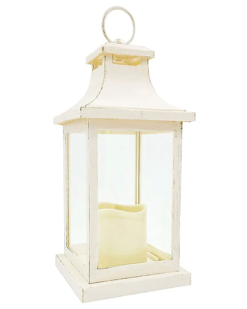 Hampton LED Decorative Lantern - White image