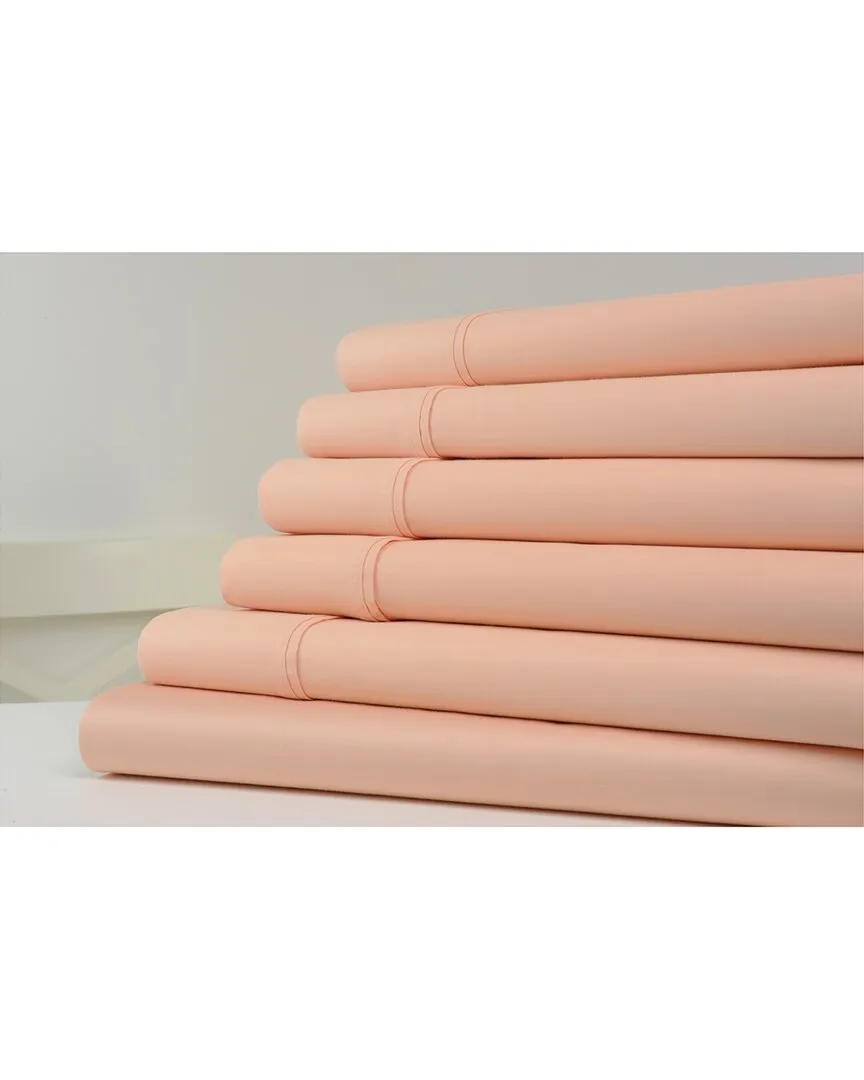 1200tc Cotton Rich Sheet Set - Salmon