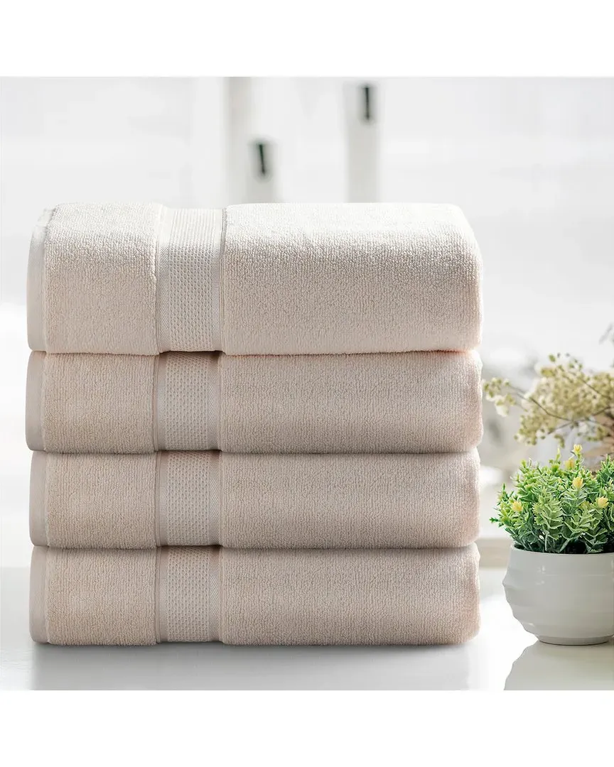 2pc Zero Twist Cotton Bath Sheet Set - Cream image