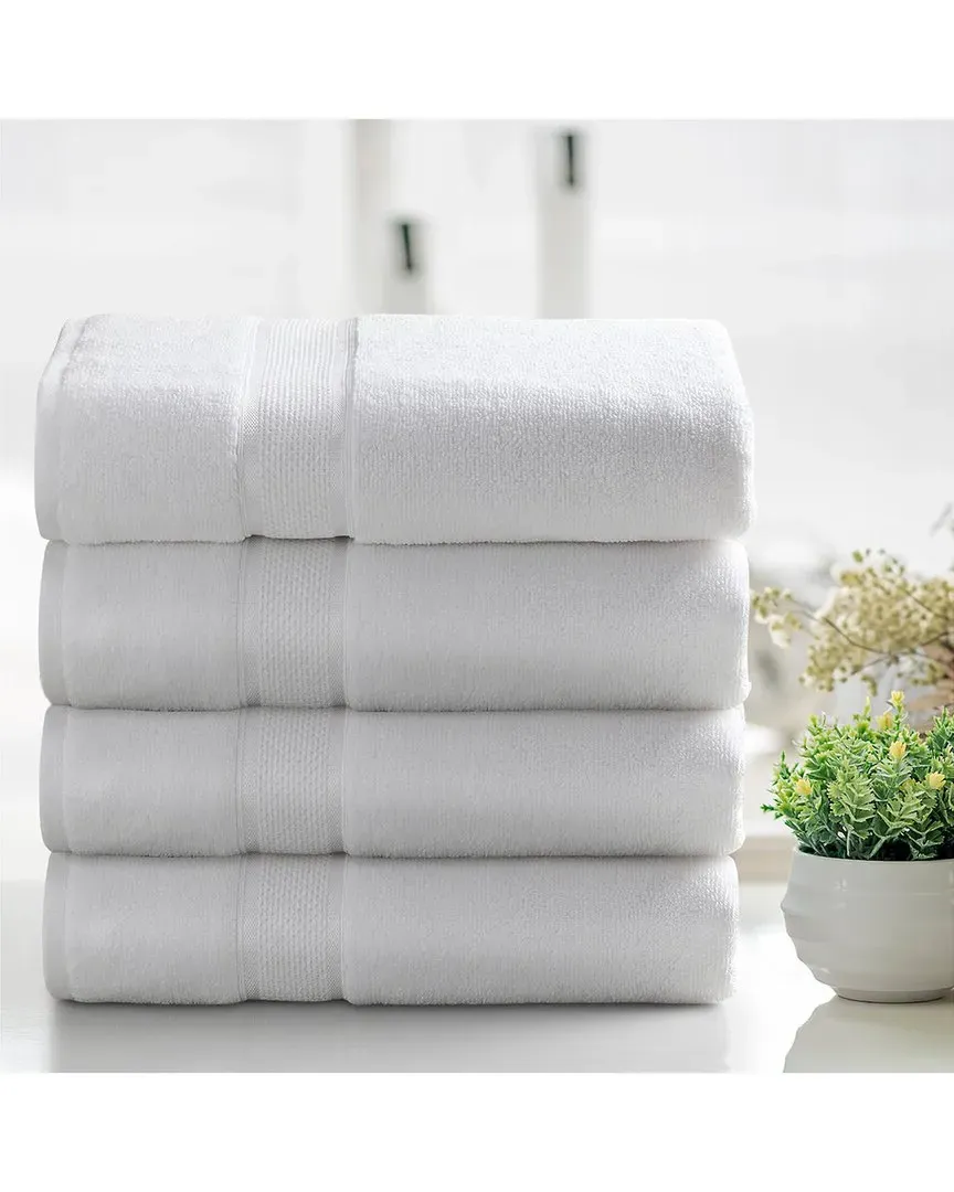 2pc Zero Twist Cotton Bath Sheet Set - White