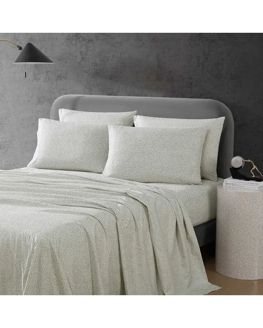 Chill Flowers Lightweight Sheet Set - Sand Beige, Microfiber image