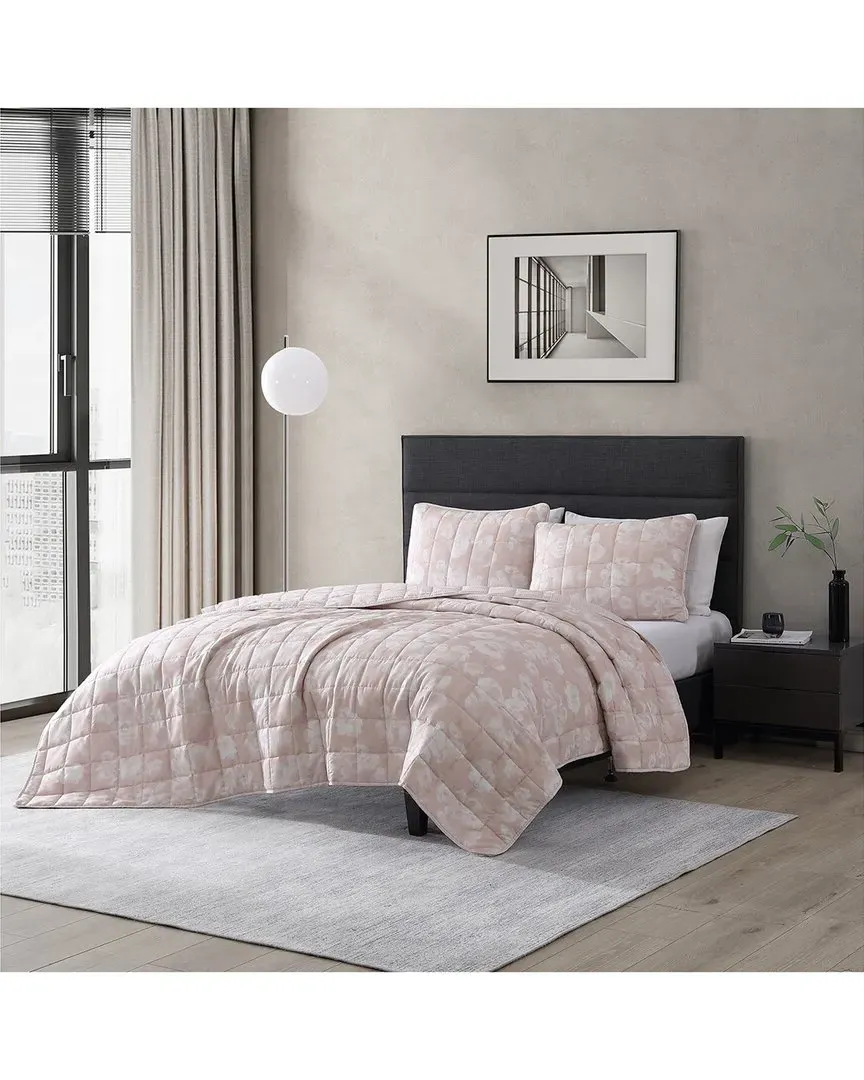 Madison 3pc Reversible Quilt Set - Pink image