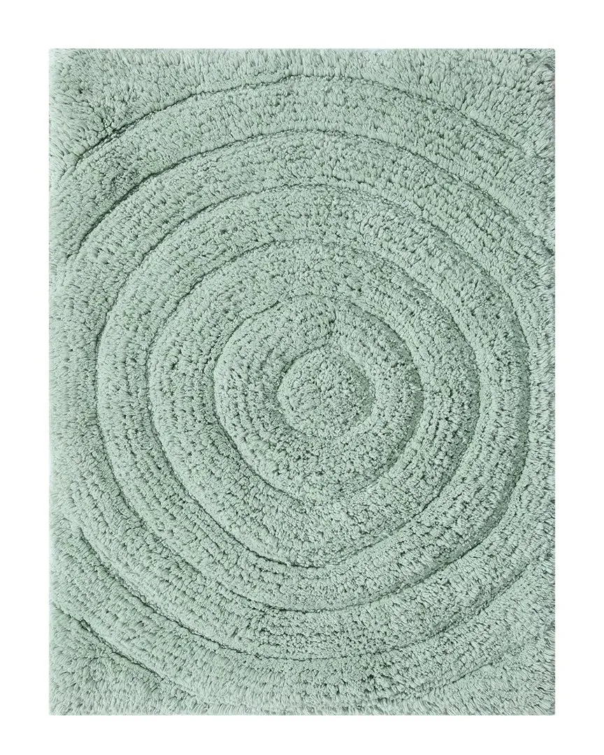 Echo Circle Bath Rug - Green, Cotton