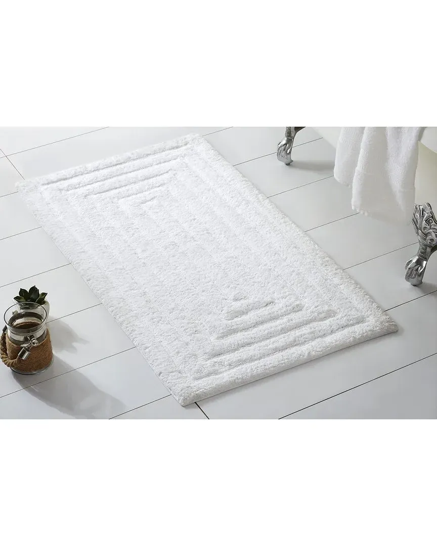 Racetrack Bath Rug - White