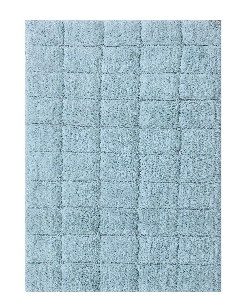 Summer Tile Bath Rug - Blue, Cotton image