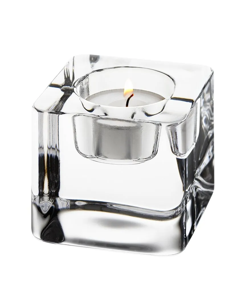 Ice Cube Votive - Clear, Crystal Glass image