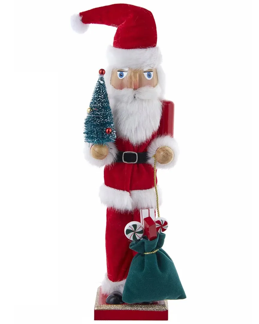 15-Inch Santa With Gifts & Tree Nutcracker - Red image