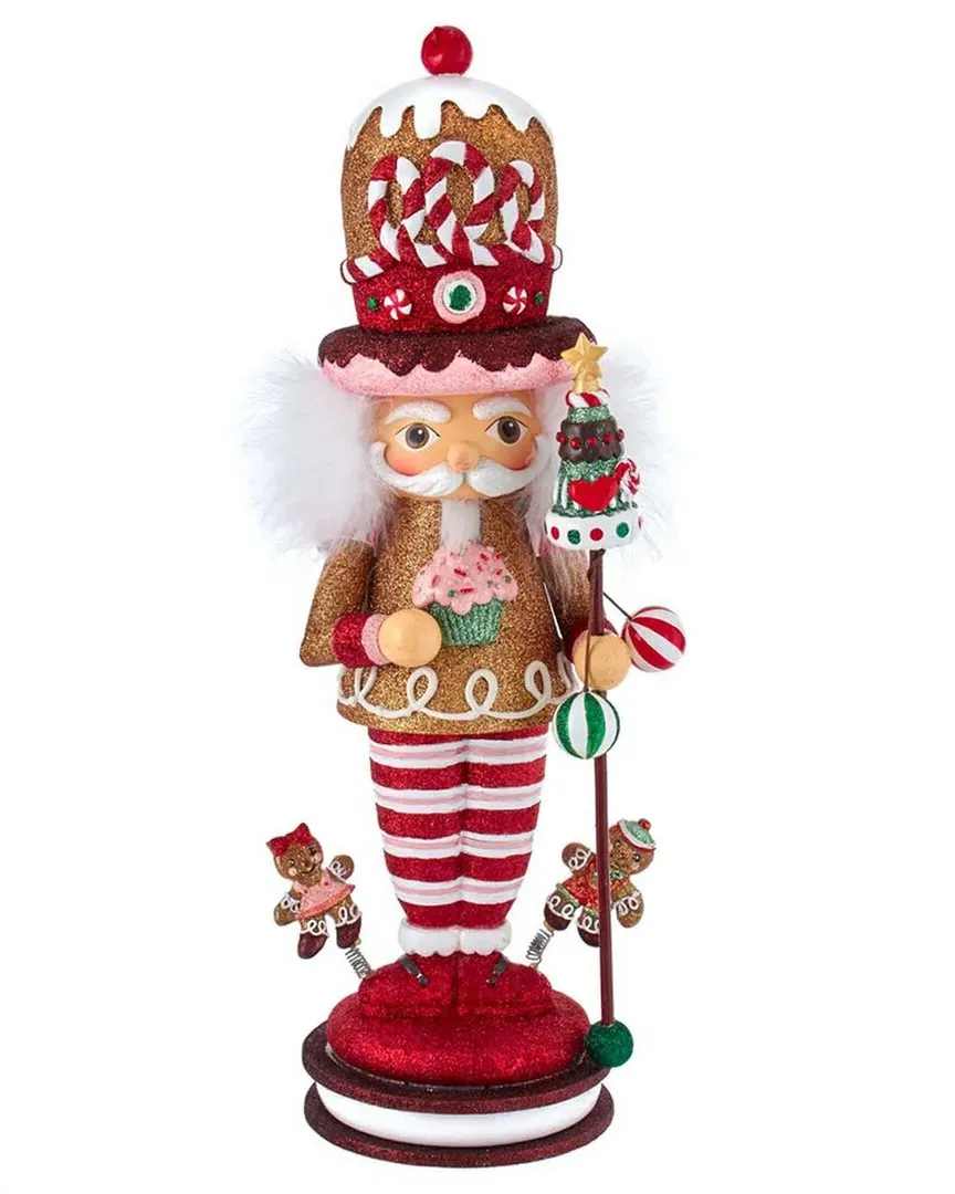 16.5-Inch Hollywood Gingerbread King Nutcracker - Multicolor