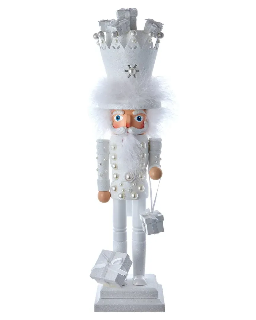 18in Hollywood King Nutcracker with Gifts - Multicolor image