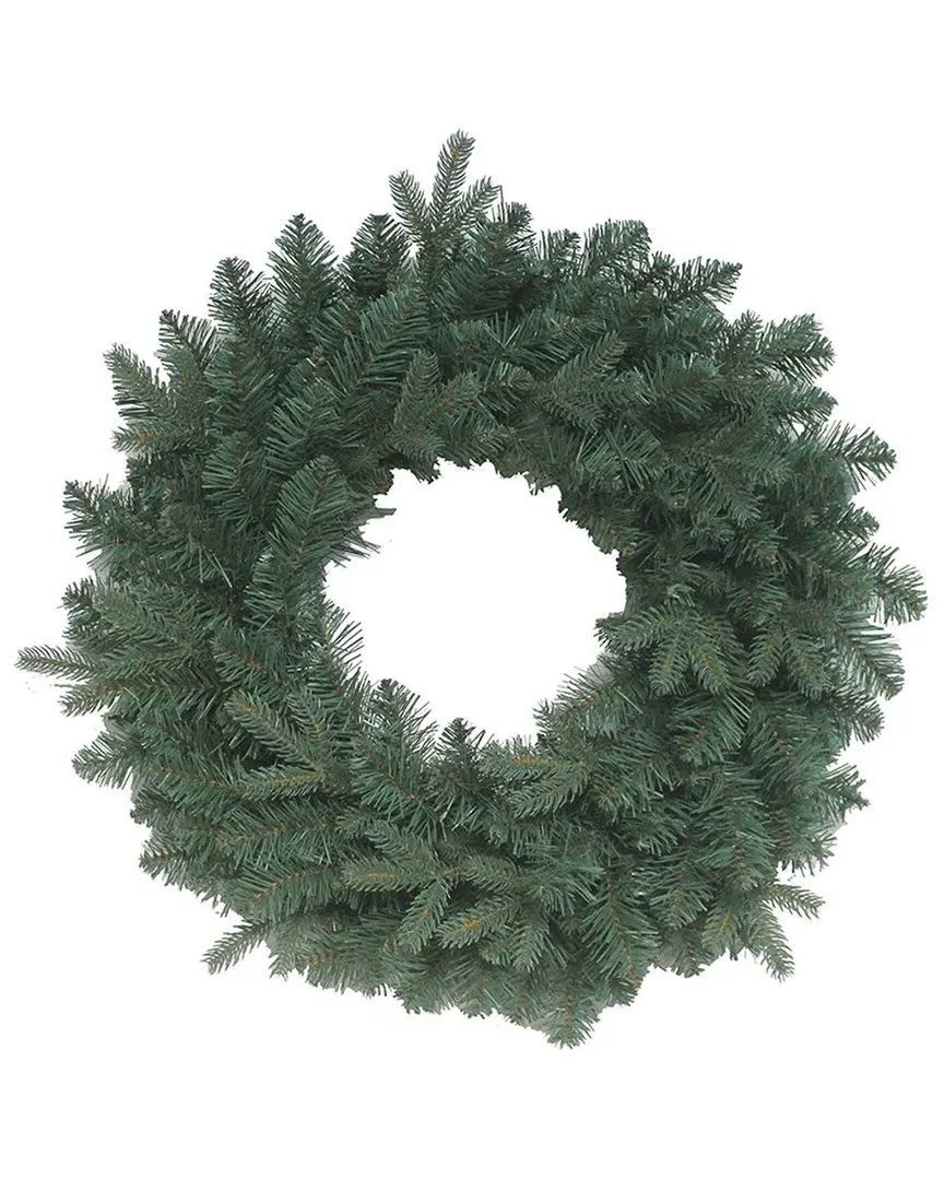 24-Inch Unlit Blue Spruce Wreath - Green image