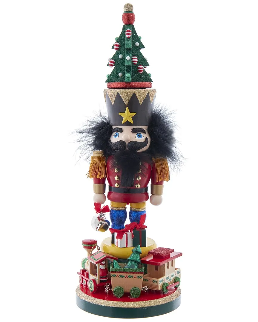 Hollywood Nutcrackers With Train Nutcracker - Brown