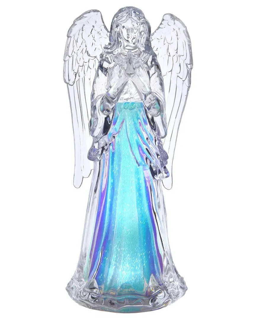 Kurt Adler 10.5" Battery Operated Lighted Praying Angel - Iridescent image