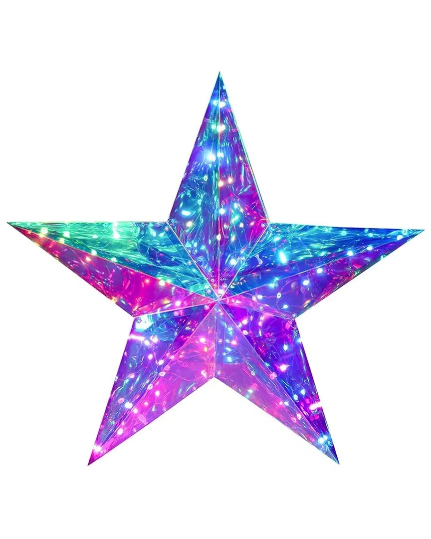 Kurt Adler 22-Inch Pre-Lit Holographic Star - Purple image