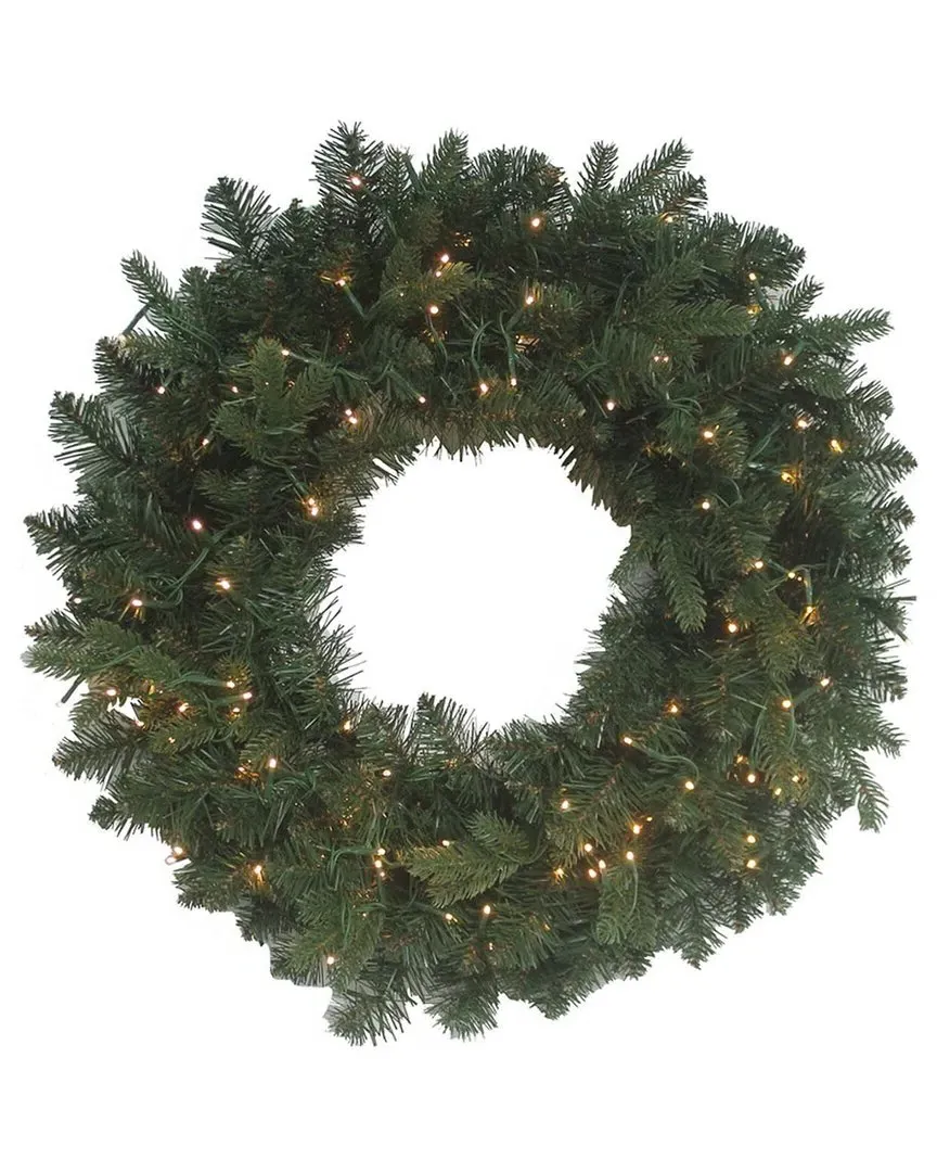 Kurt Adler 24-Inch Pre-Lit Noble Fir Wreath - Green image