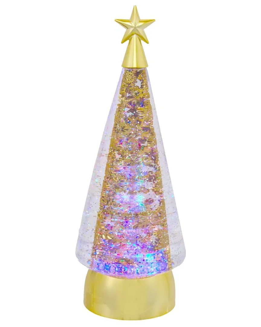 Kurt Adler Battery-Operated LED Christmas Tree - Gold image