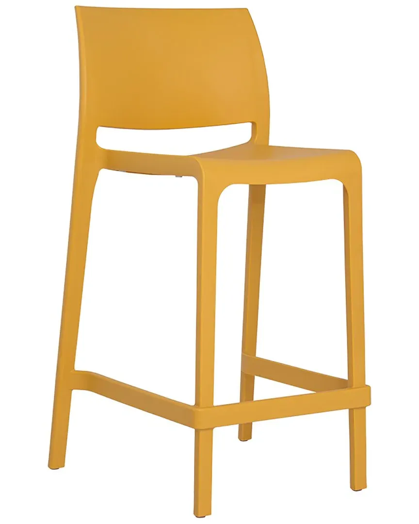 Sensilla Stackable Bar Stools Set of 2 - Gold, Polypropylene