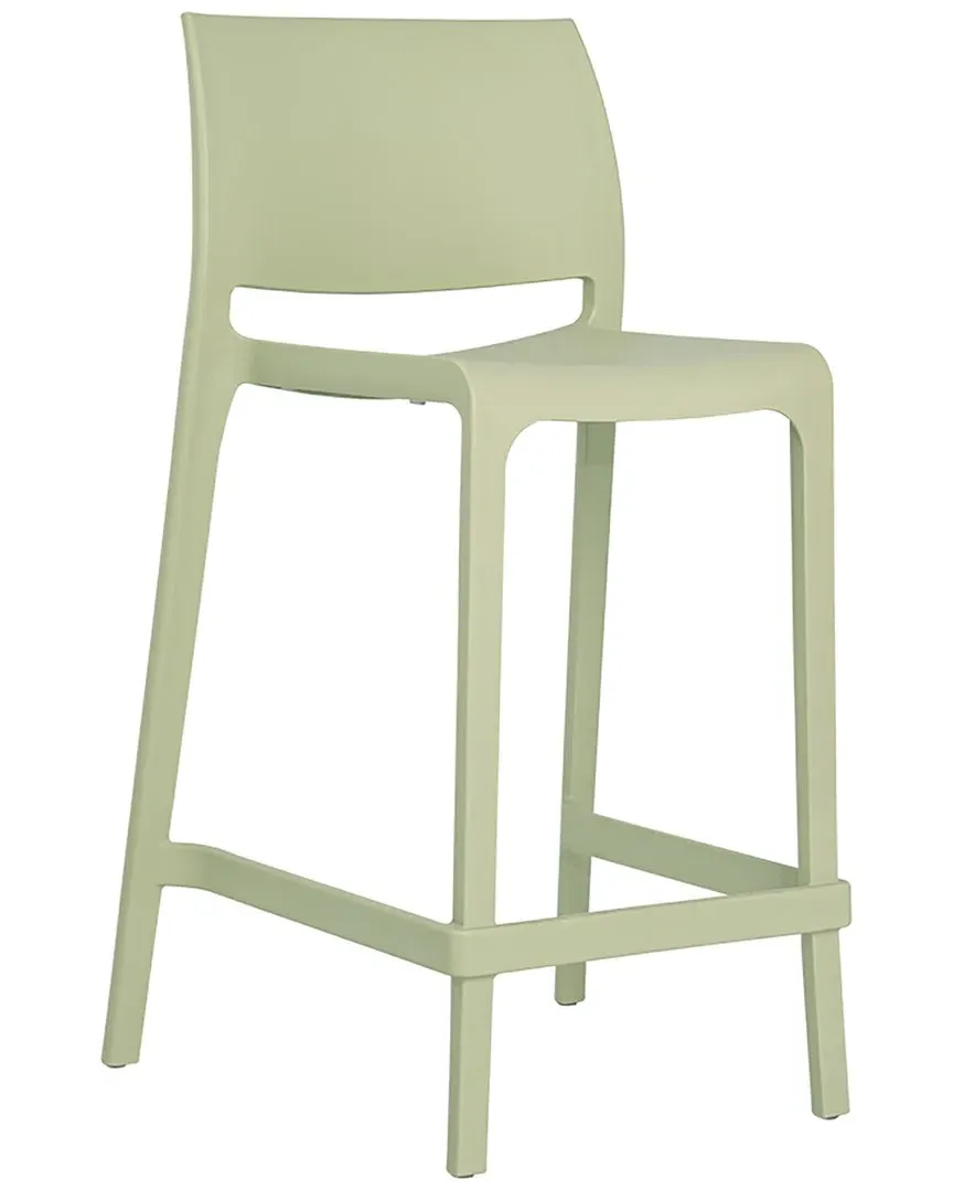 Sensilla Stackable Bar Stools Set of 2 - Wasabi Green, Polypropylene
