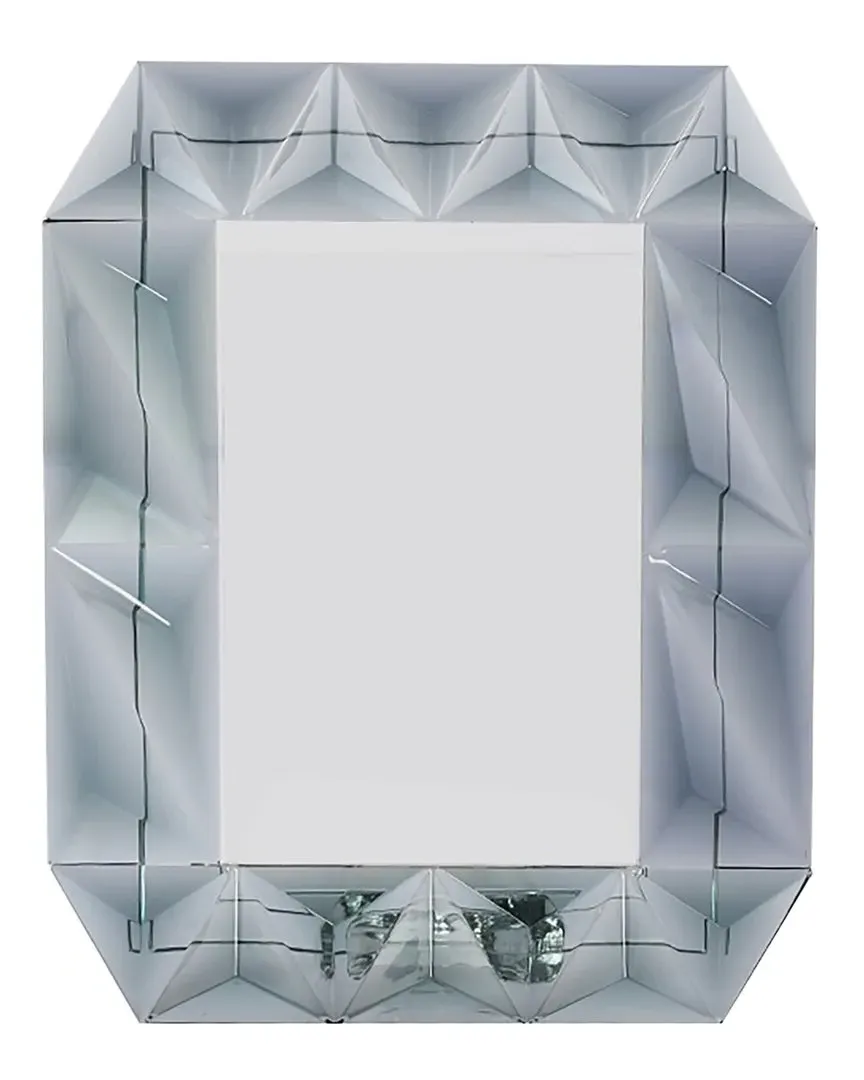 Geo 4x6 Photo Frame - Smoke, Crystal Glass