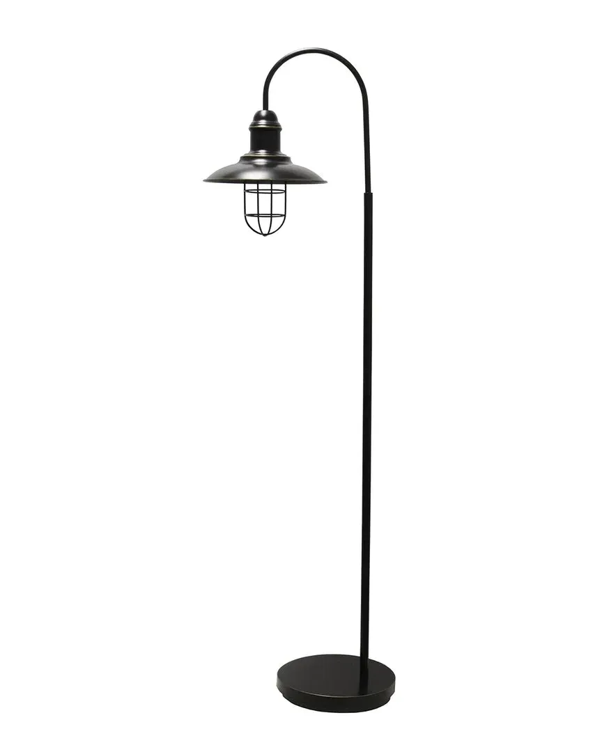 Barnlitt 1-Light Floor Lamp with Cage Shade - Bronze, Metal image