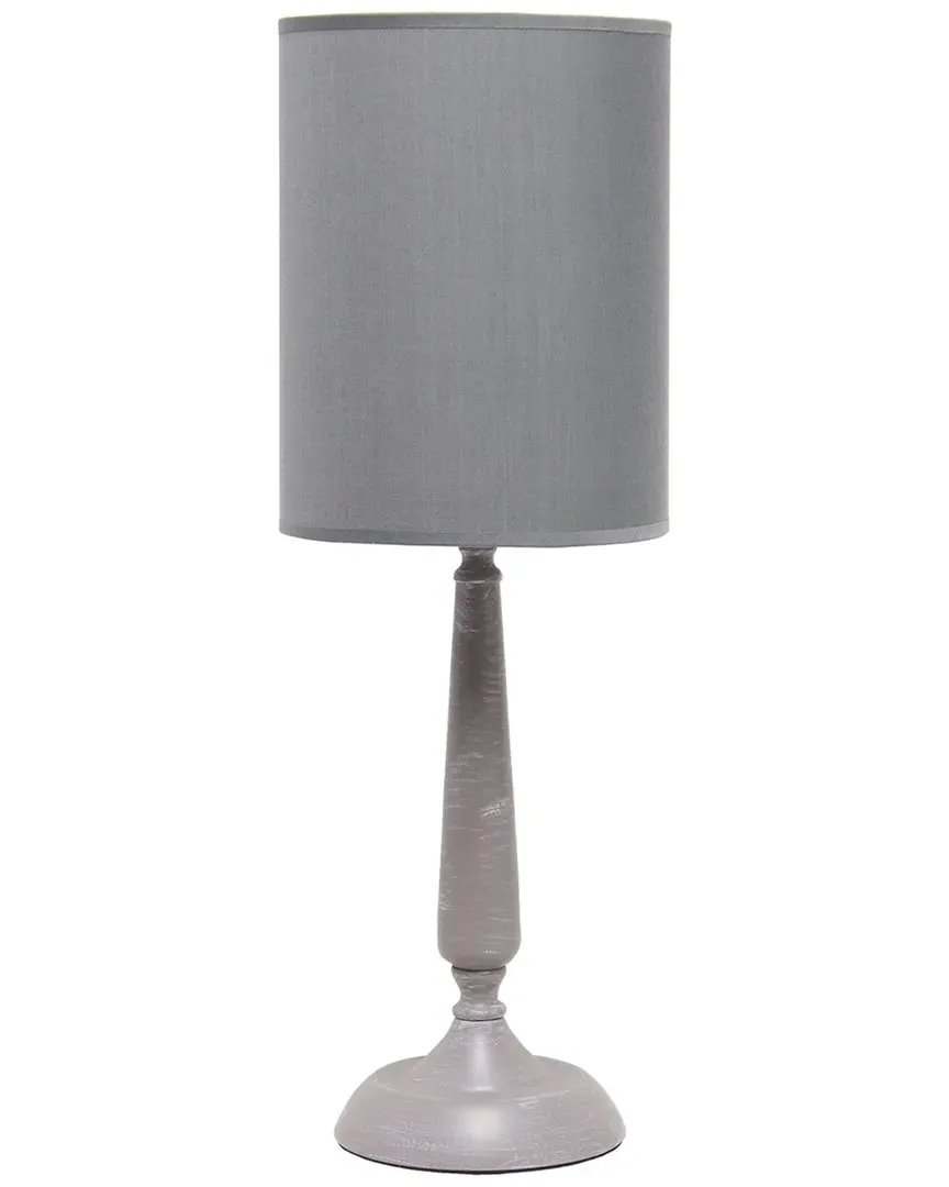 Candlestick Table Lamp - Grey, Iron