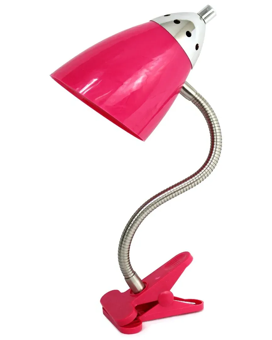 Flossy Flexible Gooseneck Clip Desk Lamp - Pink image