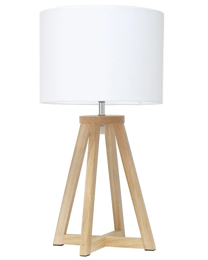 Interlocked Triangular Table Lamp - Natural, Wood image