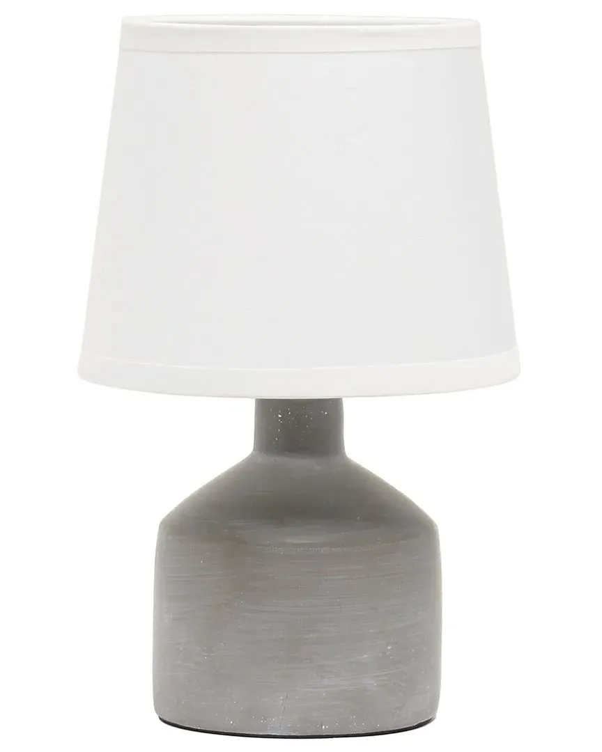 Lalia Home Mini Bocksbeutal Ceramic Table Lamp - Gray image
