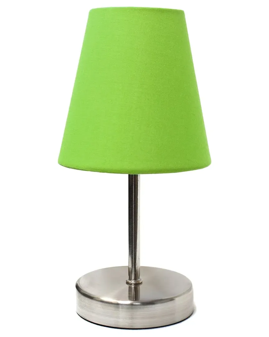 Mini Table Lamp with Fabric Shade - Sand Nickel, Metal image