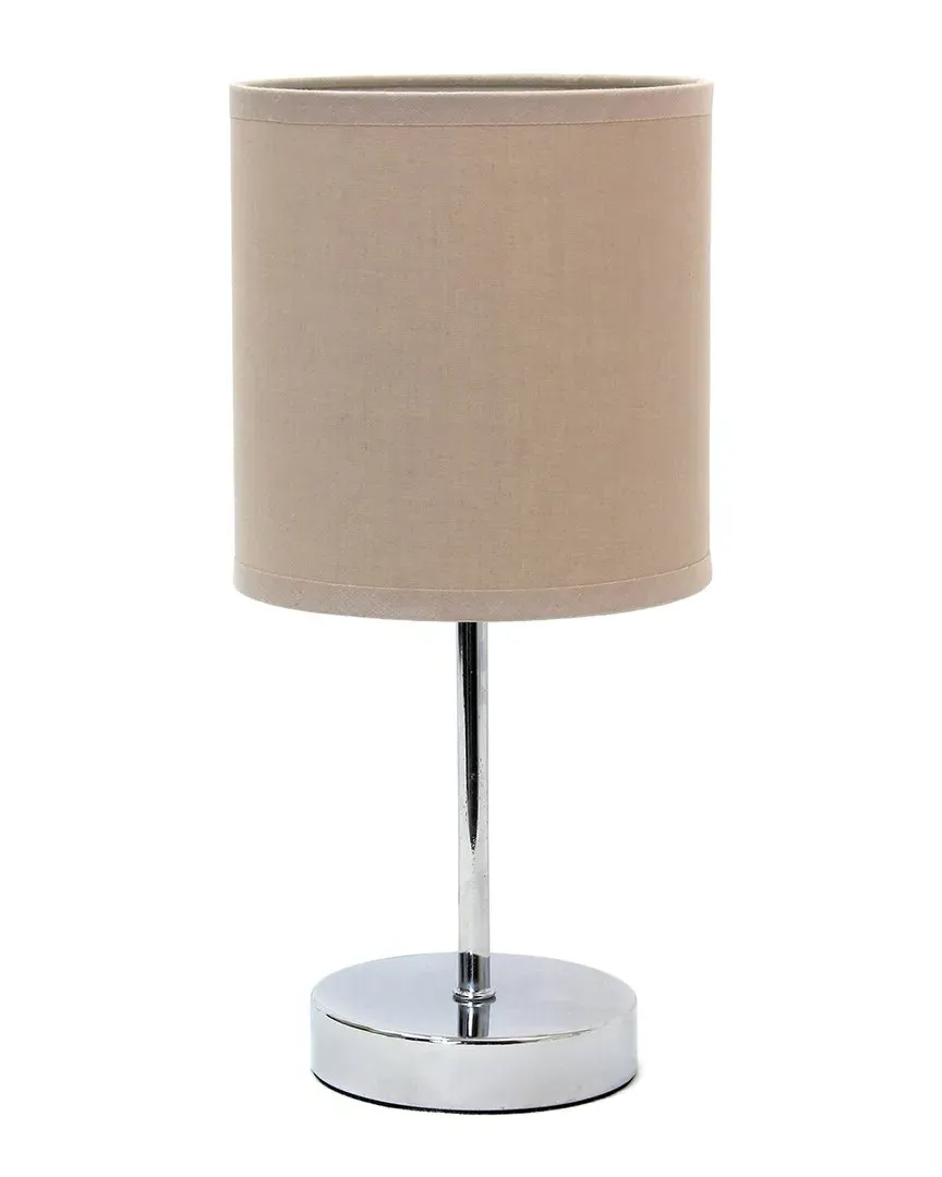 Nauru Metal Stick Table Lamp - Silver