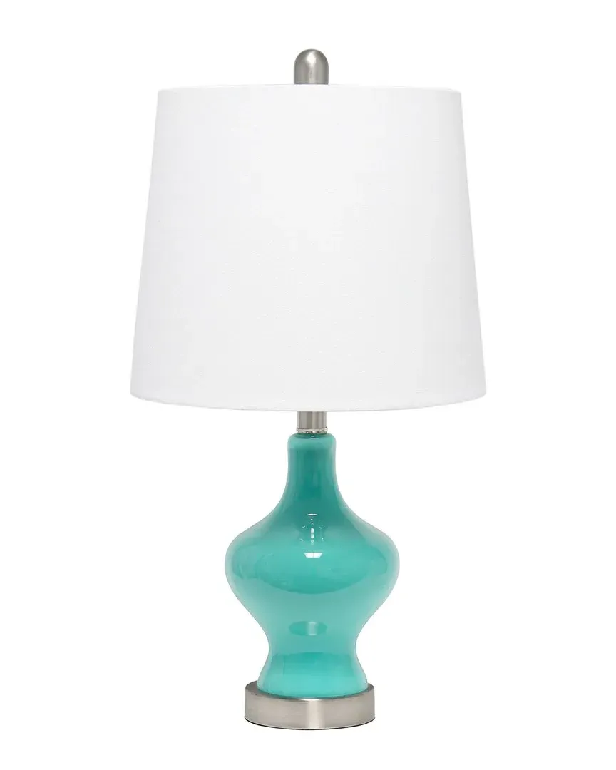 Paseo Table Lamp - Teal, Glass image