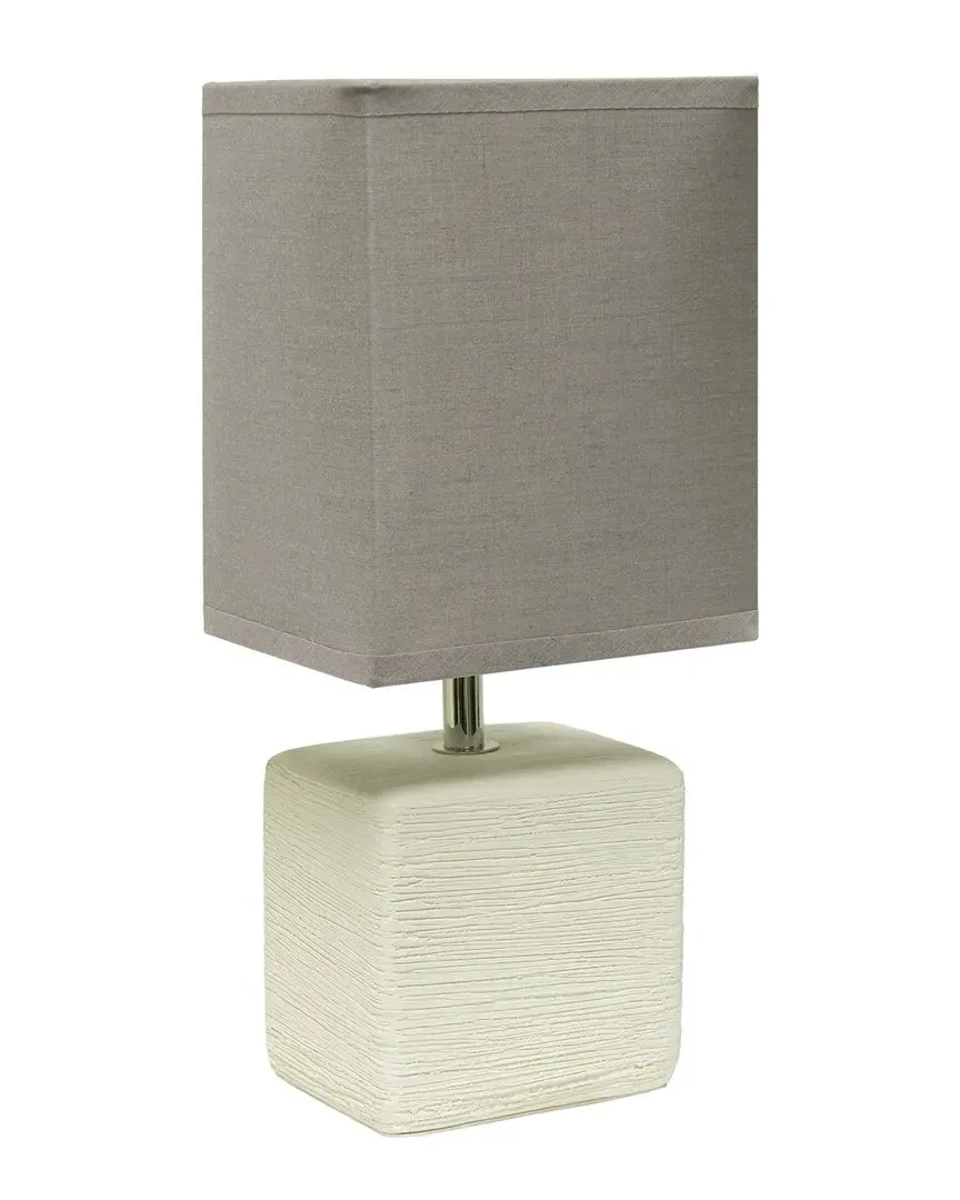 Petite Faux Stone Table Lamp - Gray