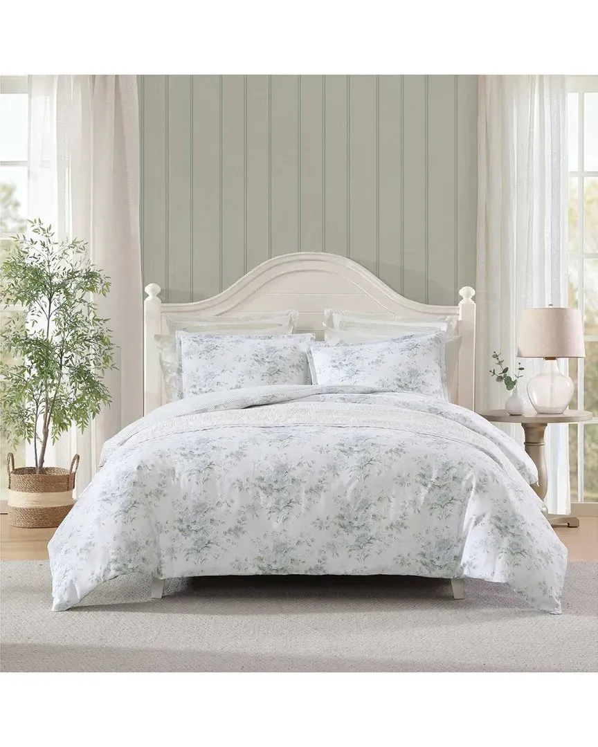 300 Thread Count Arundel Cotton Sateen Duvet Cover Set - Grey