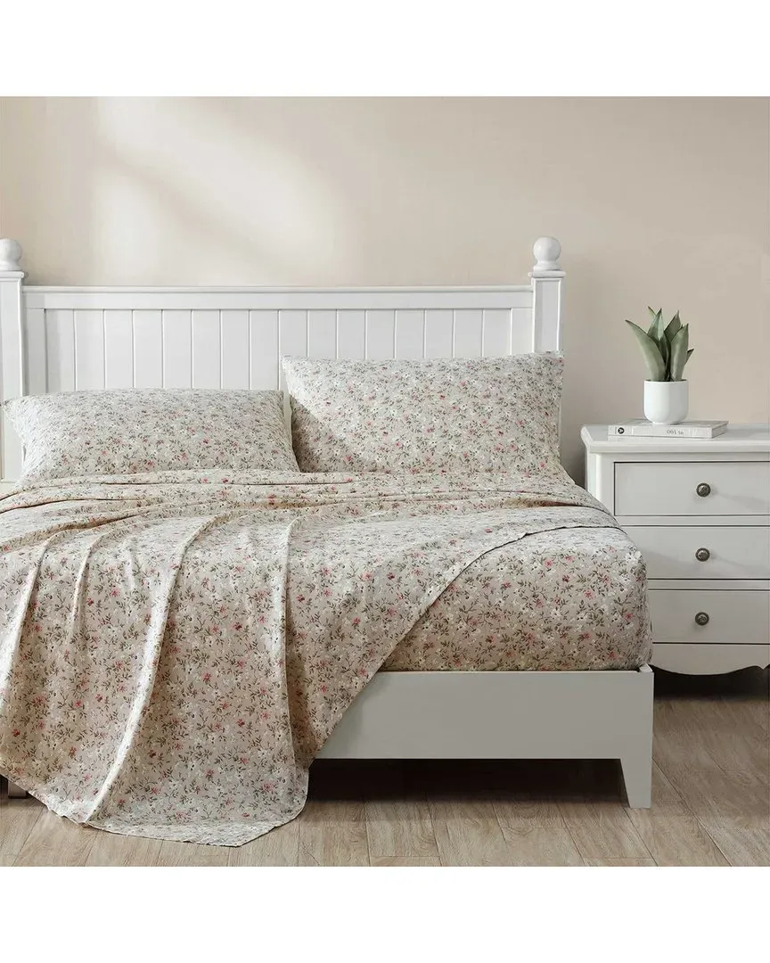 300 Thread Count Bonnie Cotton Sateen Sheet Set - Beige