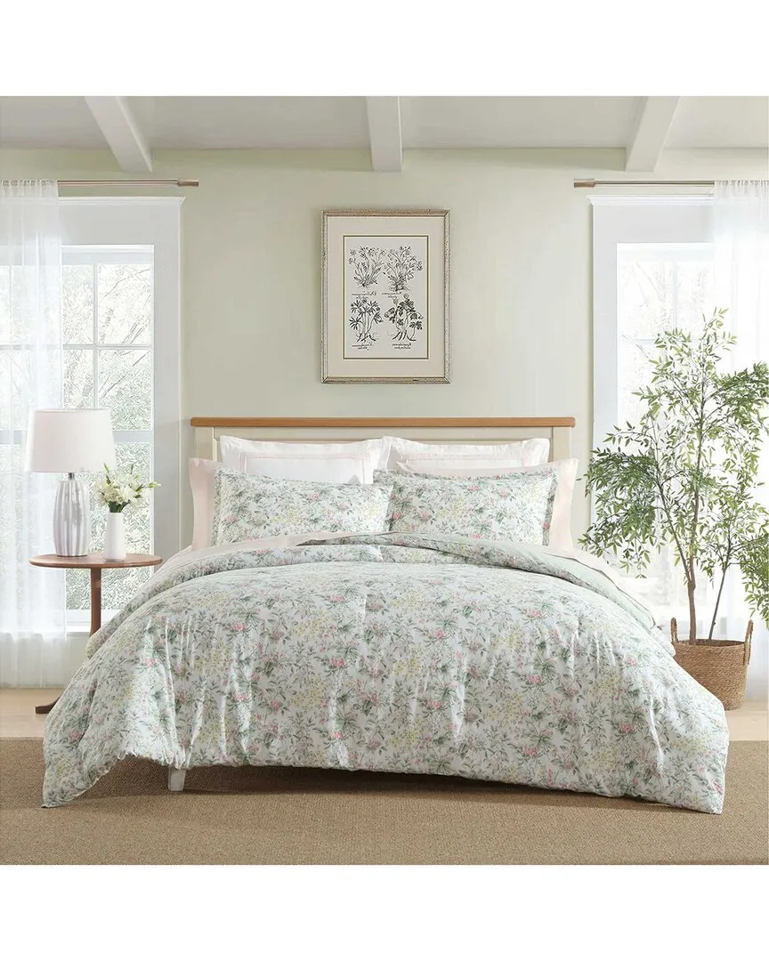 Bramble Floral Cotton Comforter Set - Pink, Cotton