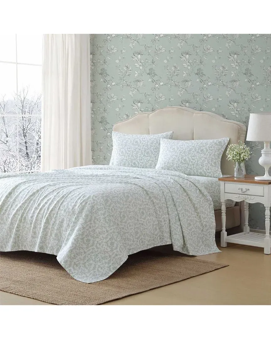 Brinna Cotton Flannel Sheet Set - Green