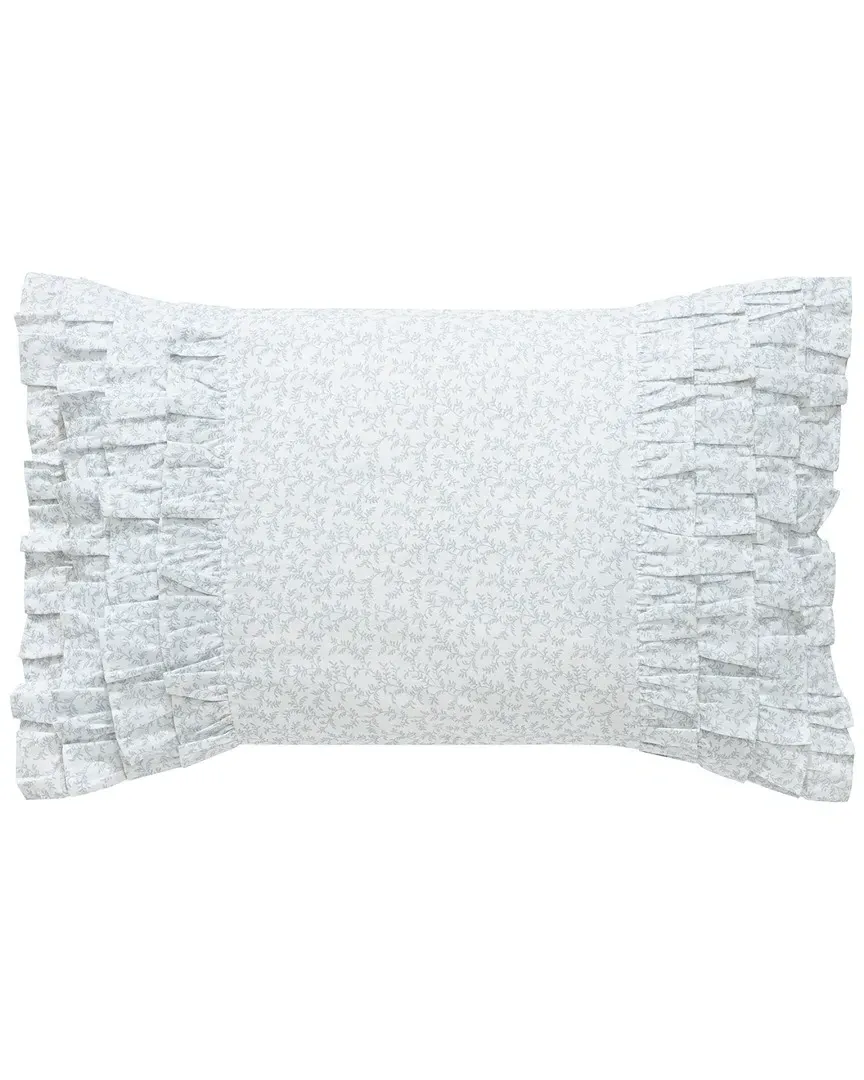 Chloe Throw Pillow - Blue and White, Cotton image