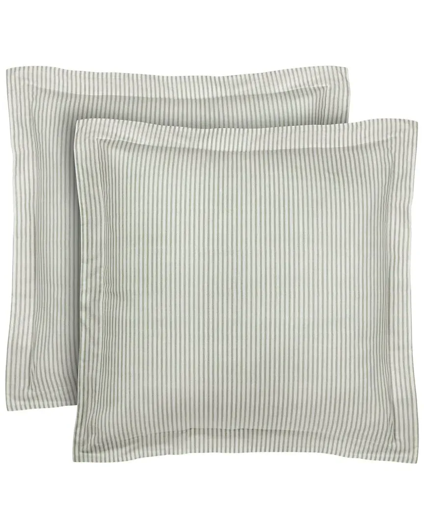 Classics Set of 2 Shams - Green, Cotton