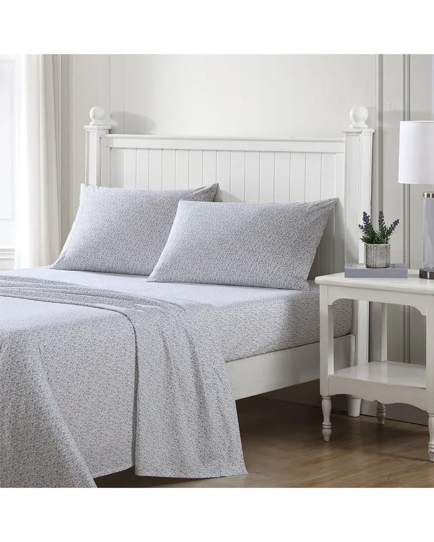 Emogene Cotton Percale Sheet Set - Purple image