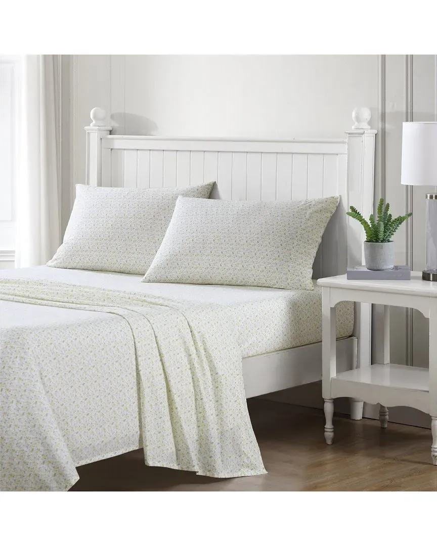 Evie Cotton Percale Sheet Set - Yellow