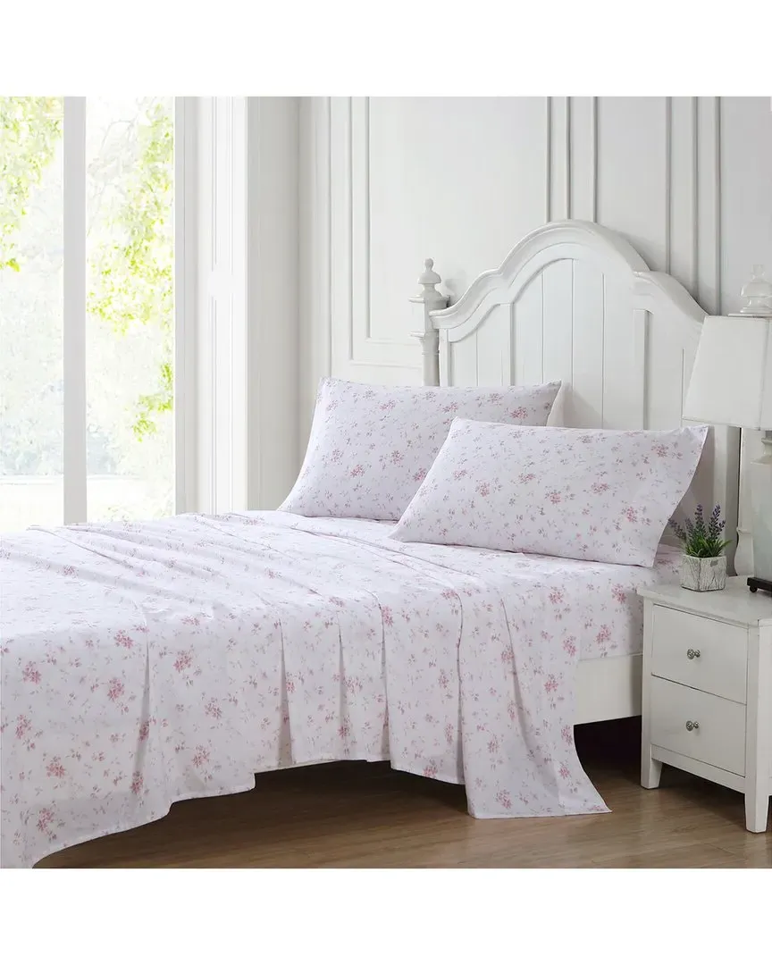 Garden Muse 4Pc Tea Rose Sheet Set - Multi, Cotton image