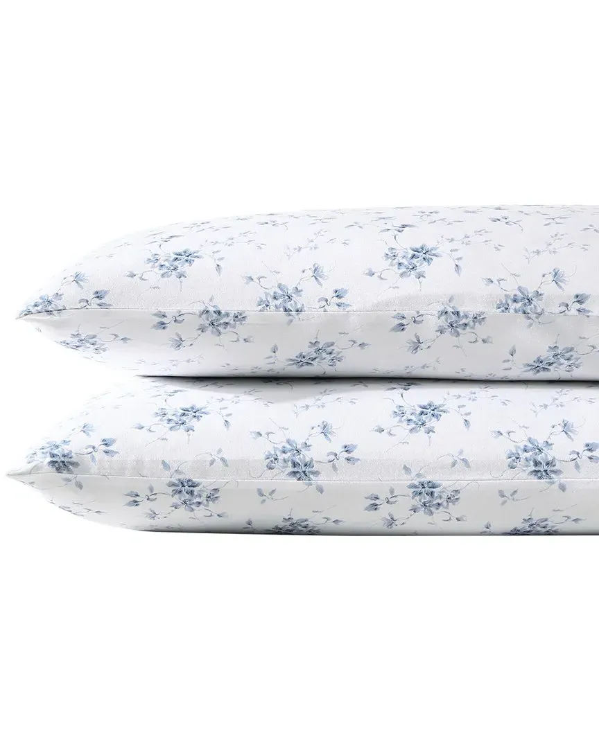Garden Muse Set of 2 Sateen Shams - Blue, Cotton image