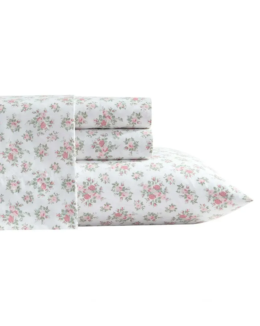 Leanrose 200 Thread Count Percale Sheet Set - Mauve Pink