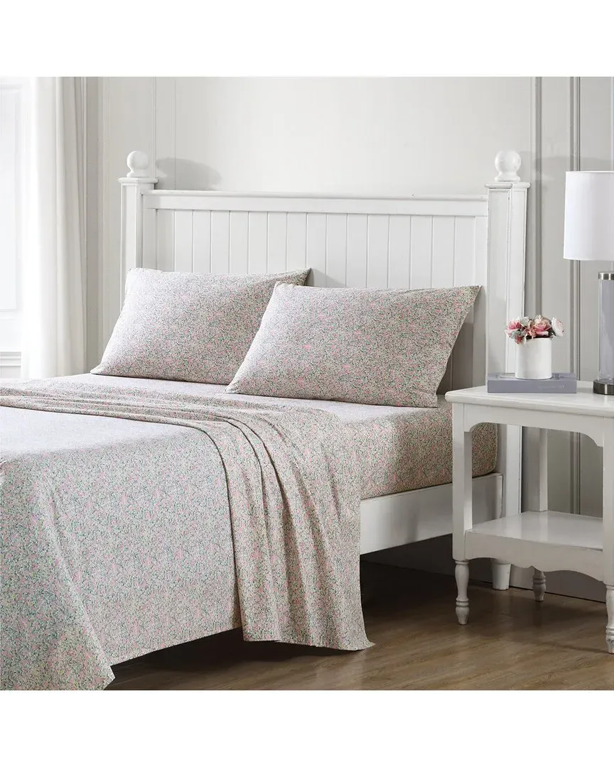 Loveston Cotton Percale Sheet Set - Pink