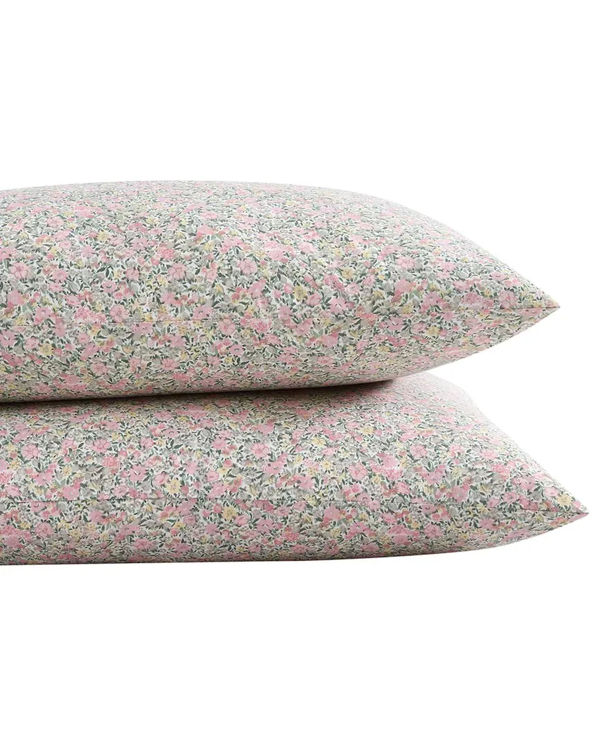 Loveston Set of 2 Percale Shams - Pink, Cotton