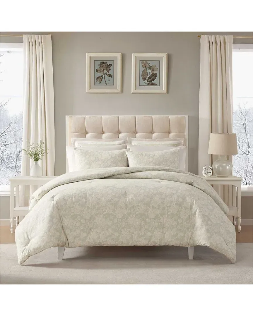 Meredith Cotton Comforter Set - Silver Green image