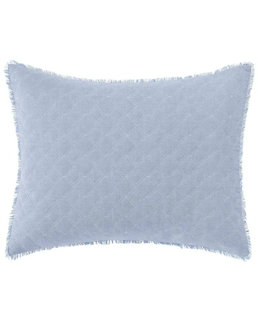 Mila Decorative Pillow - Blue, Cotton image