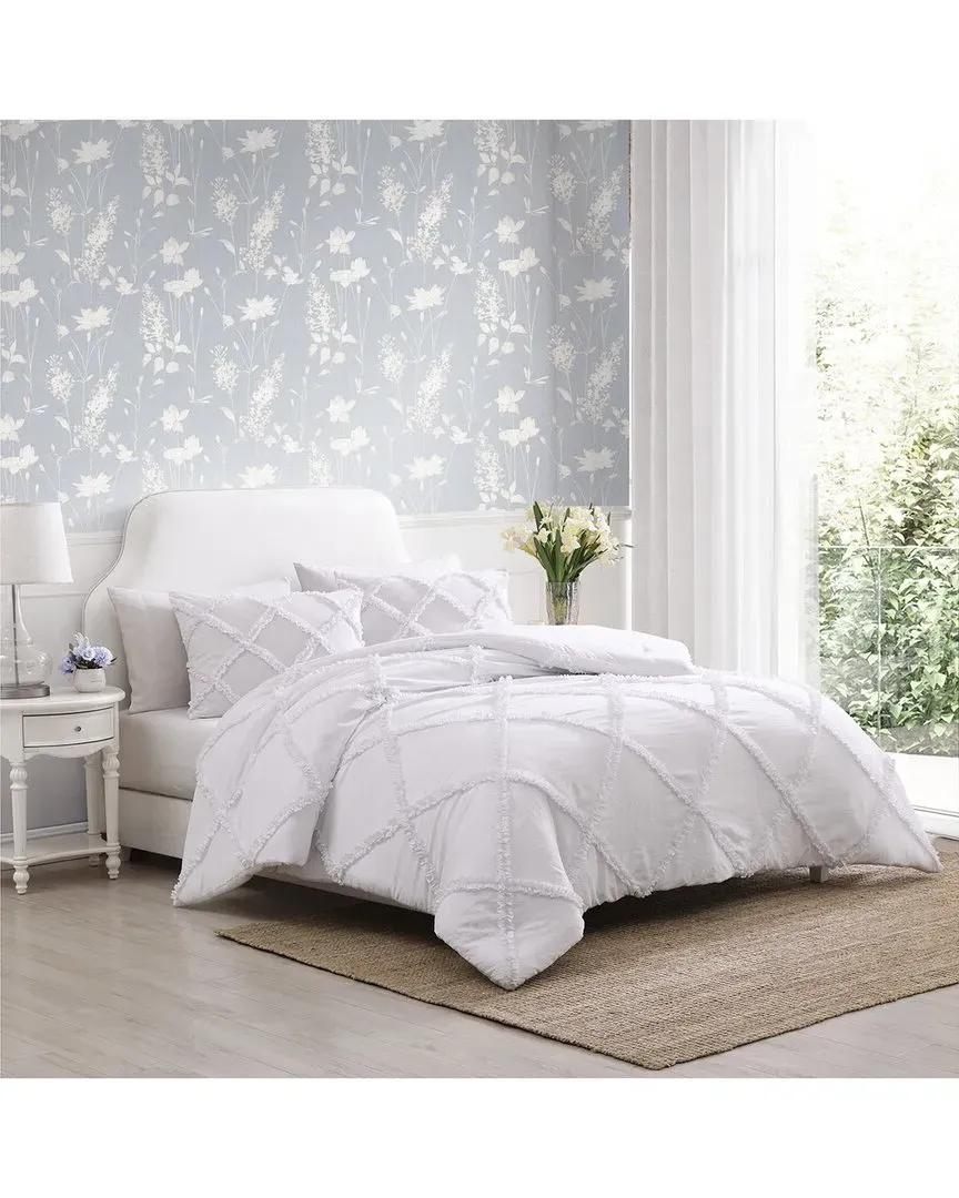 Norah Comforter Bedding Set - White, Polyester image