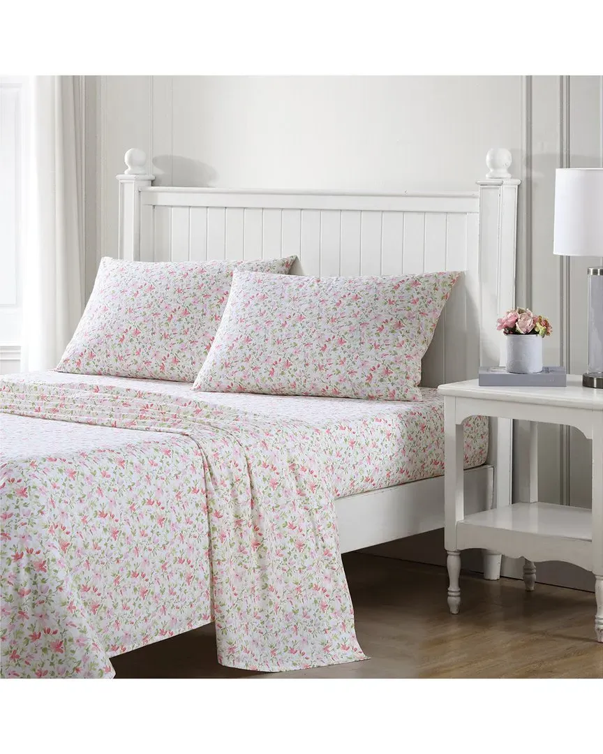 Norella Cotton Percale Sheet Set - Pink