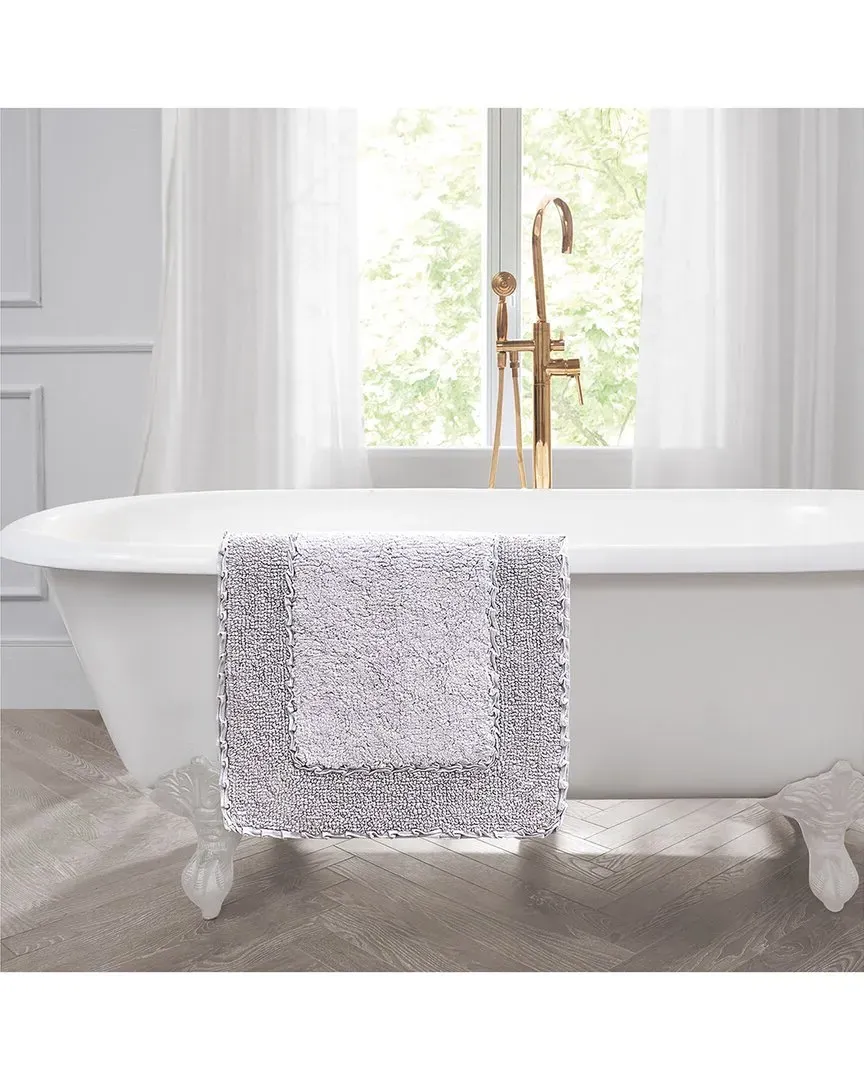 Ruffle Cotton Bath Rug Set - Purple image